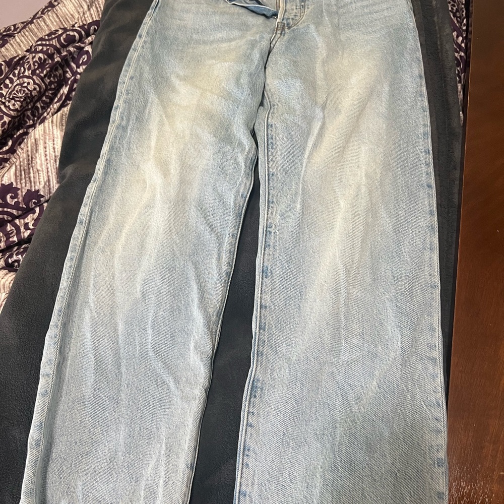 Levi's Light Washed Rib Cage Straight Ankle Jeans